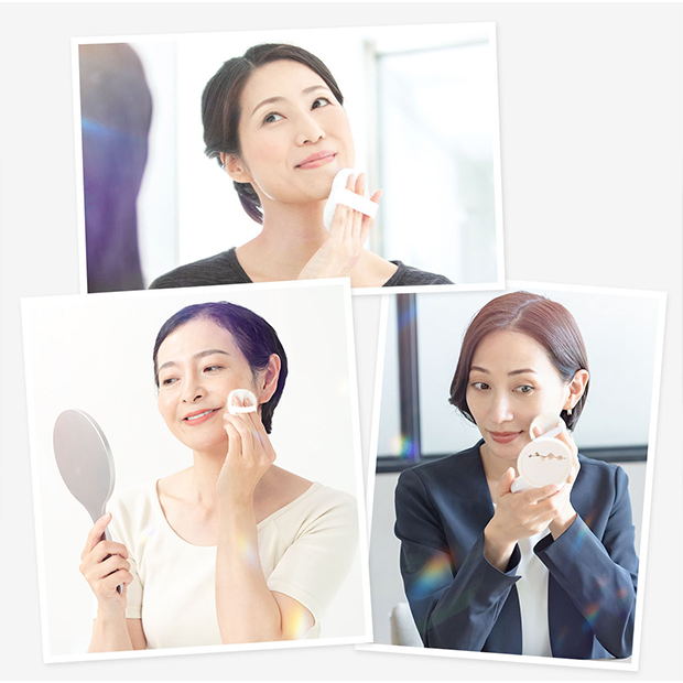 天然成分の恵み。肌への負担の少ないオシロイです。